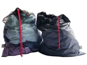 Camp Cover Laundry Bags Netting Taffeta 2-Set Black