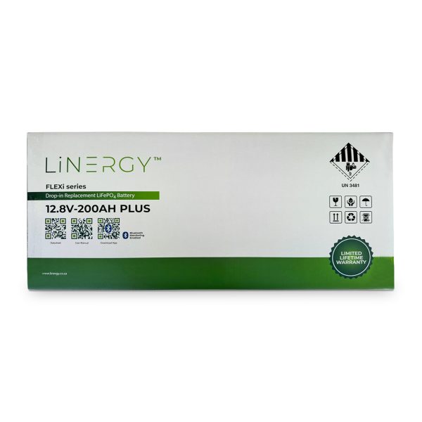LiNERGY 12.8V 200Ah LifePo4 Bluetooth 2.9Kwh Lithium Iron Phosphate Battery