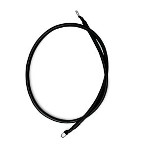 25mm2 3 AWG DC Battery Cable 100CM Black With 8mm Ring Lugs Double Sided