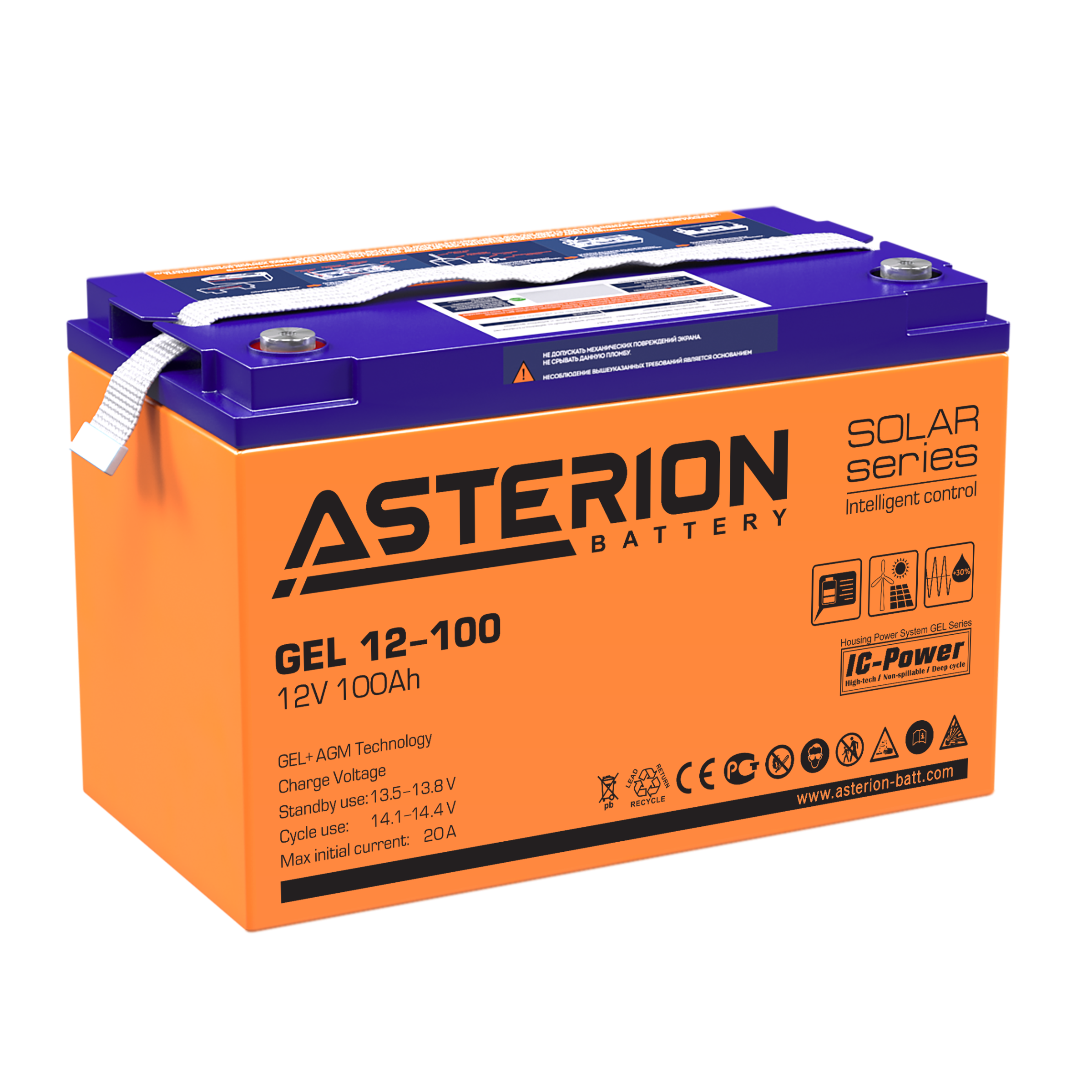 Asterion GEL 12-100 12V/100AH AGM+GEL Battery
