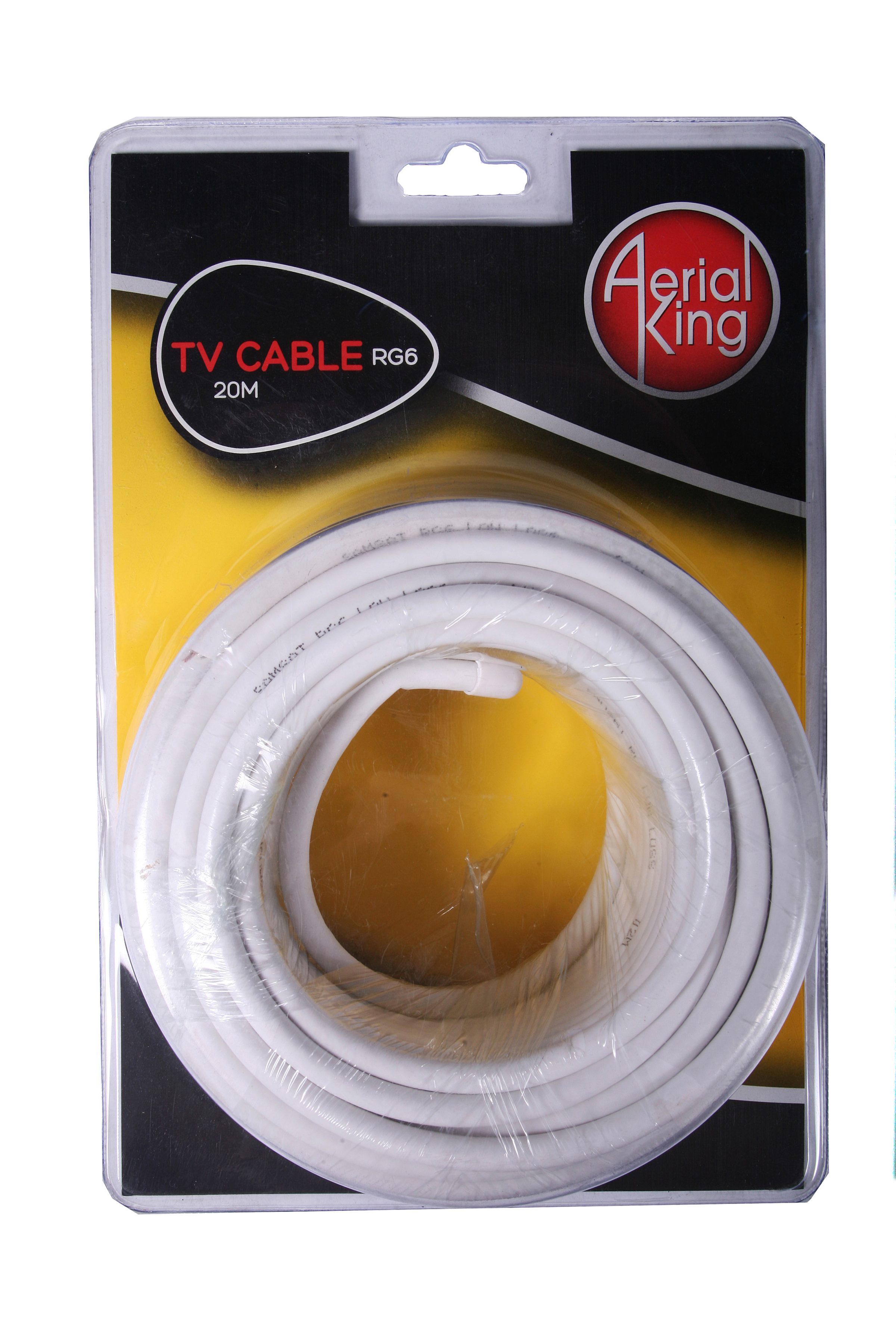Cable Rg6 White (20M) Retail