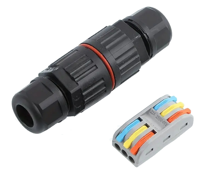 3W Cable Gland Connector Ip68 0.5X4.0Mm 450V 32A Quick-Connect M25B-3P