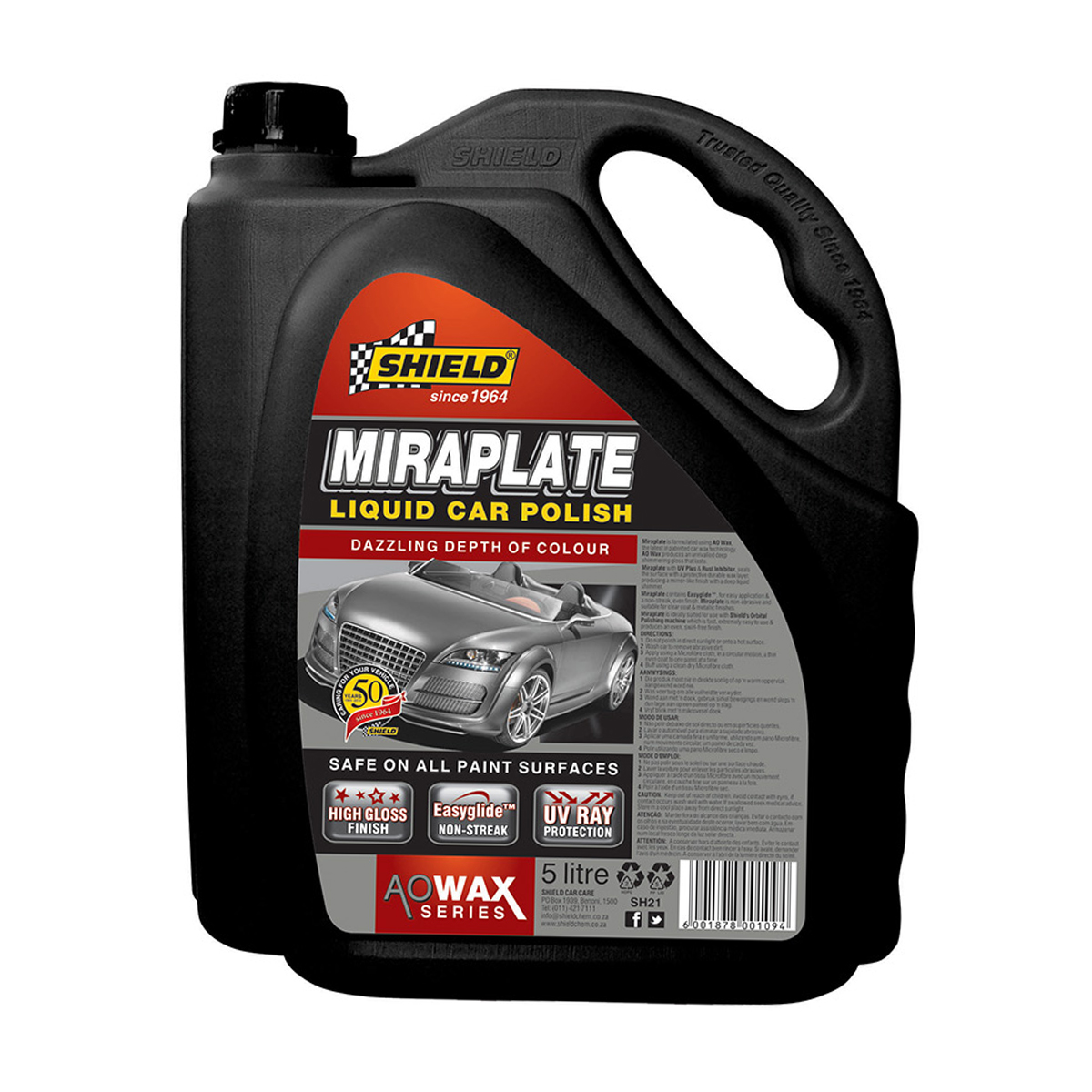 Shield Miraplate Liquid Wax 5L