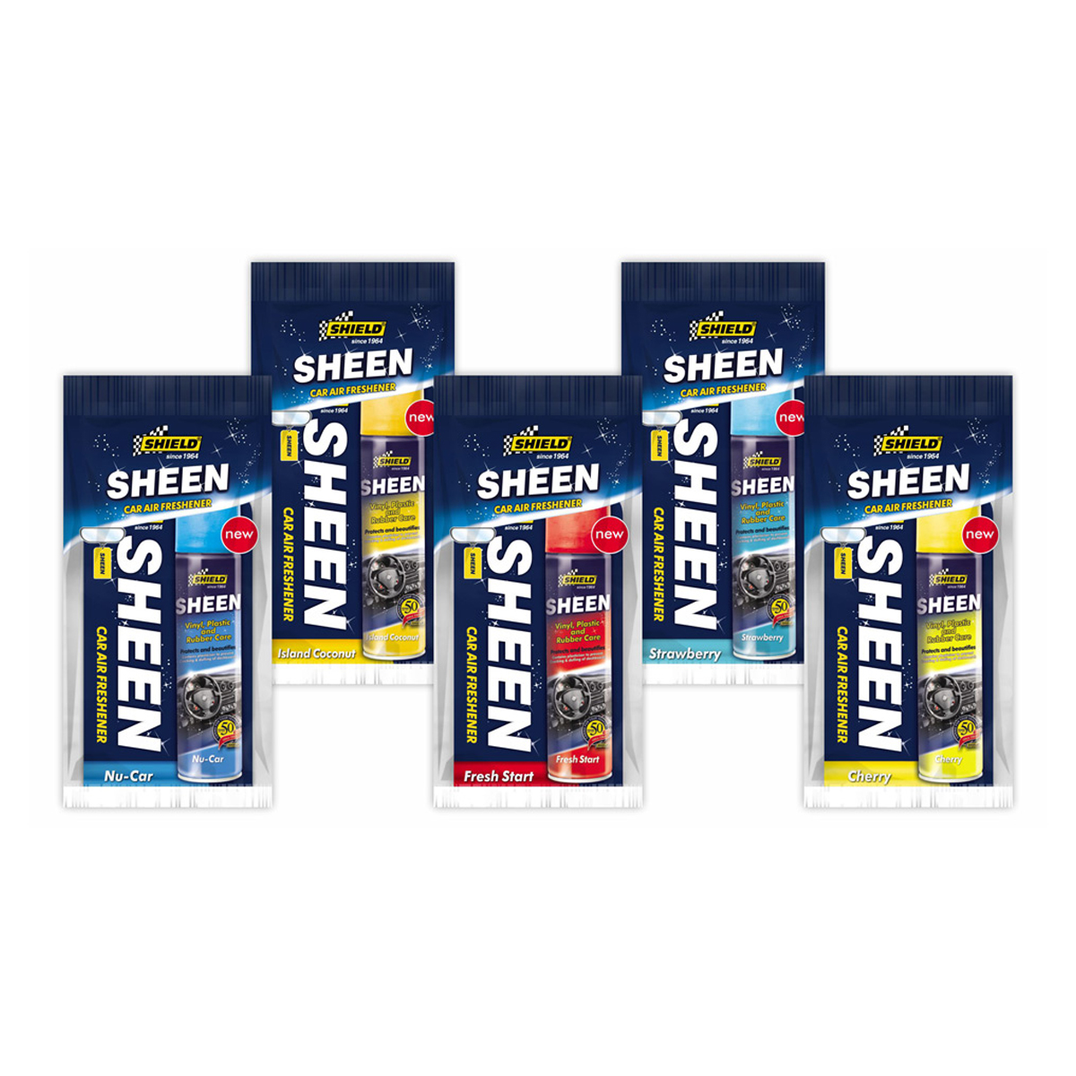 Shield Sheen Car Air Freshener Mixed Box Of 20