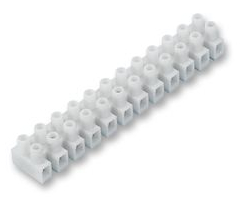 Strip Connector Socket 12W 4Mm Feed Through Type White 500-12-4Mm